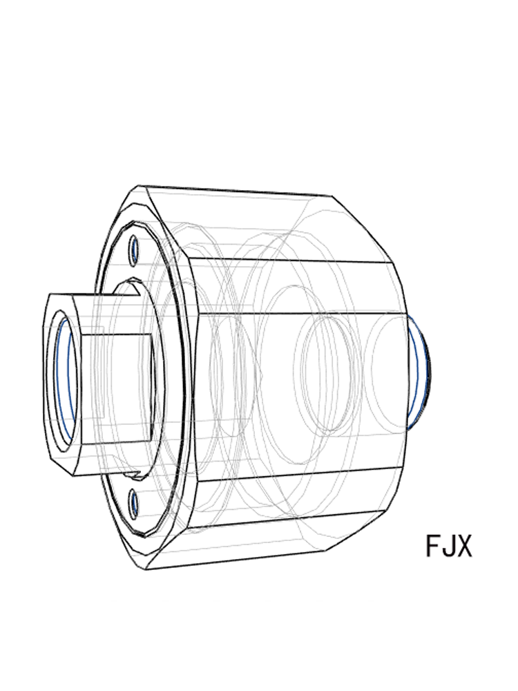 FJX浮动接头 超短型 外螺纹安装型 内螺纹 FJCX 气缸活塞杆连接件 - 图3