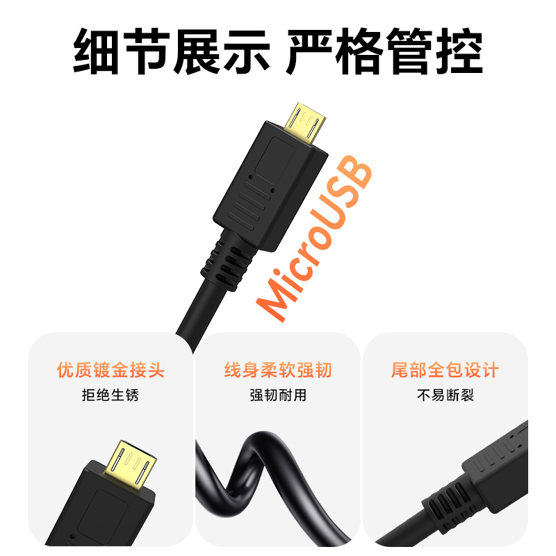 适用于索尼联机拍摄multi连接线A7r2微单相机线a7S a7R a7m NEX-5T a6000双磁环a9/a6400充电数据线Micro安卓 - 图2