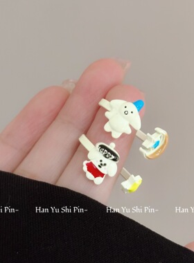 卡通可爱滴釉动物指环小众设计感