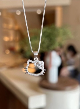 生日礼物Kitty项链女甜美可爱