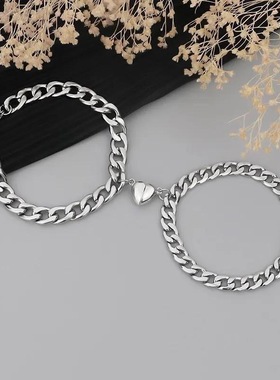 古巴爱心手链男款小众设计