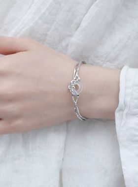 新中式镂空平安扣手镯女