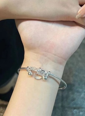 新款猫铃铛吊坠小众手环送闺蜜