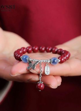 珠沙手链女显白转运珠红饰