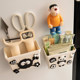 Panda multifunctional refrigerator magnetic absorption box storage rack without punching side wall hanging pen holder kitchen household