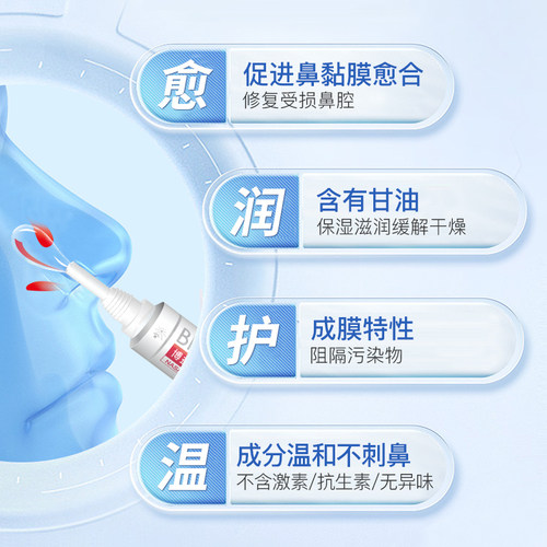 博益特鼻腔黏膜修复凝胶鼻子干燥儿童流鼻血保湿滋润 - 图0