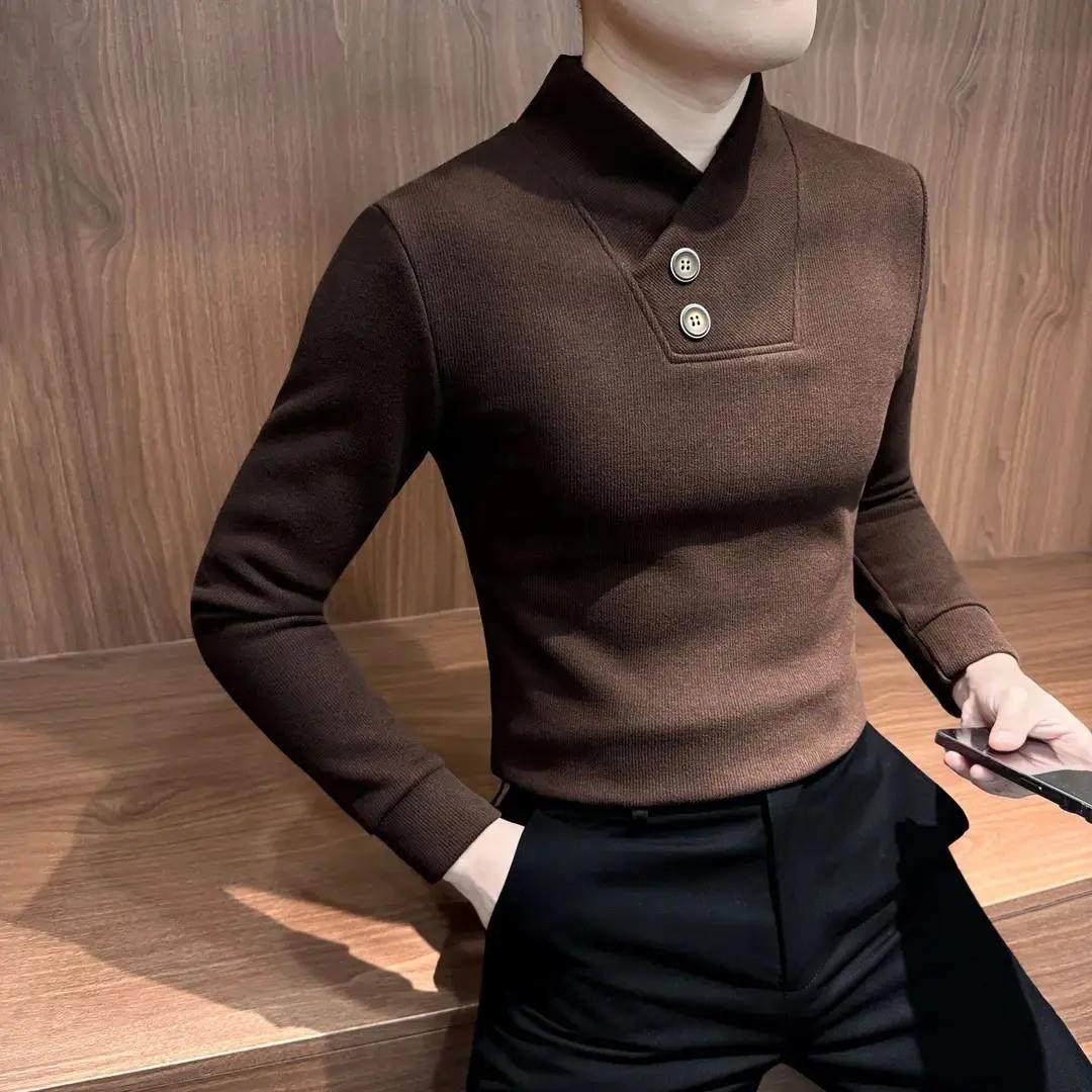 HQ轻奢严选品质V领针织衫男款冬季爆款2025新款休闲痞帅保暖内搭,淘宝优惠券,粉丝福利购,淘宝优惠卷