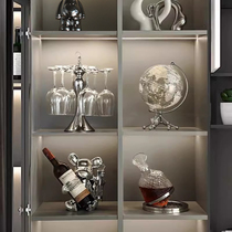 Light and luxurious red wine shelves Wine Cabinet Decorations Swing Parlor Home Display Violent Bear 2023 New Advanced Sensation