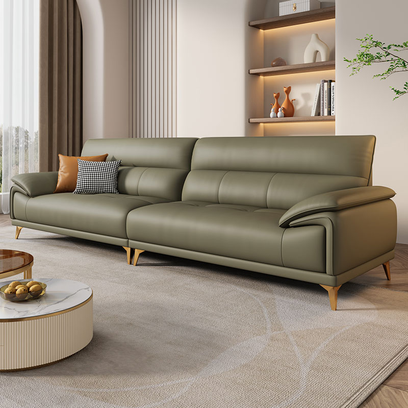 真皮沙发头层牛皮客厅现代直排奶油 途帛皮艺沙发