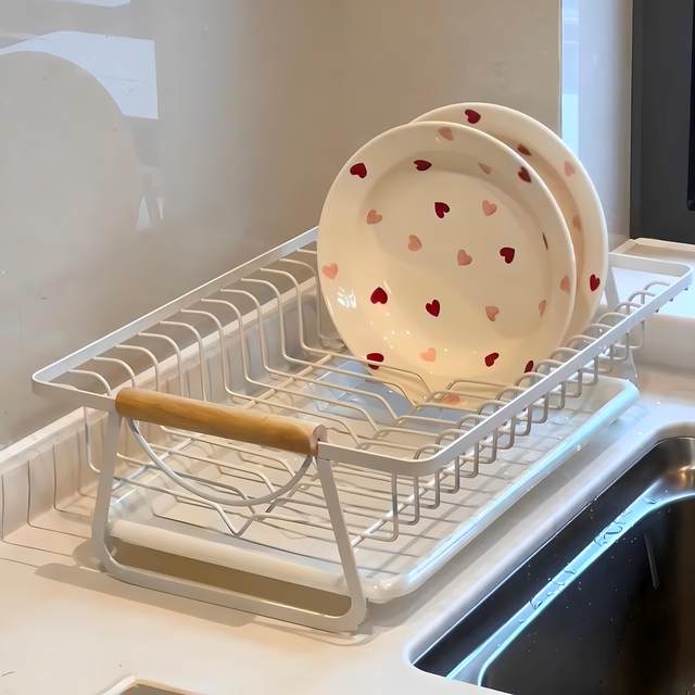 Dish storage rack drain bowl rack household countertop stainless steel bowl rack tableware storage basket