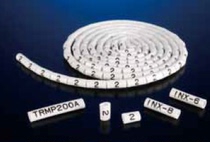 OM-22-U white bottom black character number pipe kessers KSS wiring signs 100PCS Taiwan import O-type