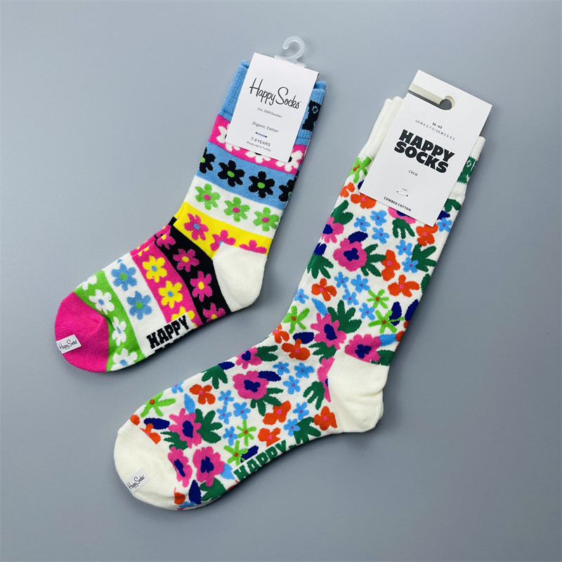 瑞典潮牌多巴胺彩色袜子亲子童袜中高筒经典波点爱心条纹卡通潮袜,淘宝优惠券,粉丝福利购,淘宝优惠卷