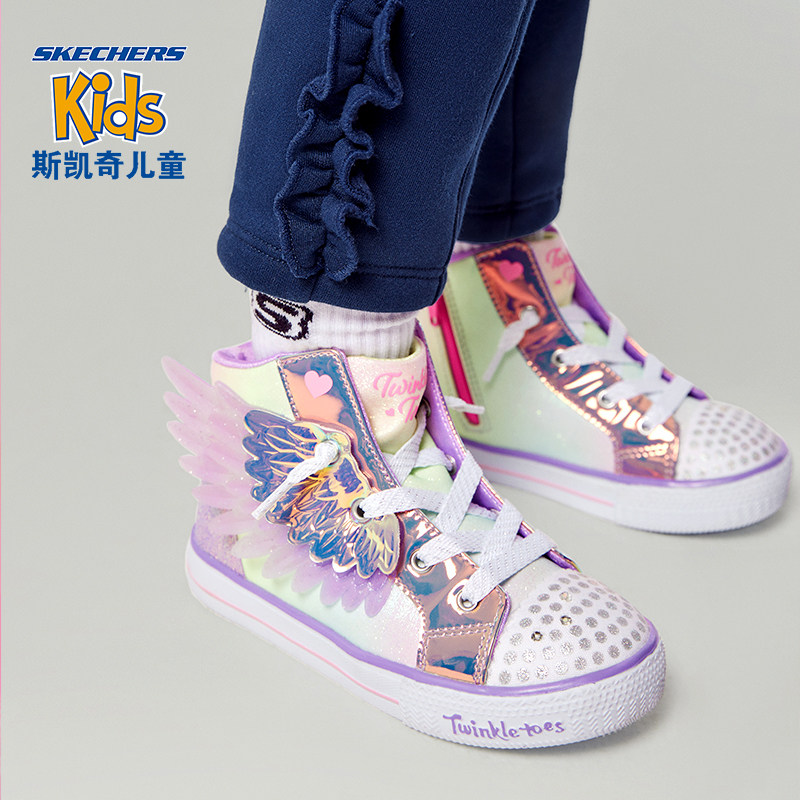 skechers斯凯奇2022冬季女童童鞋 斯凯奇里胤板鞋