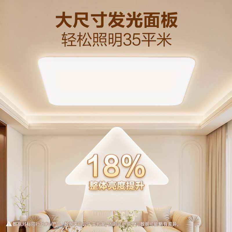 公牛客厅吸顶灯2025新款超薄护眼全光谱现代简约led灯具客厅灯,淘宝优惠券,粉丝福利购,淘宝优惠卷