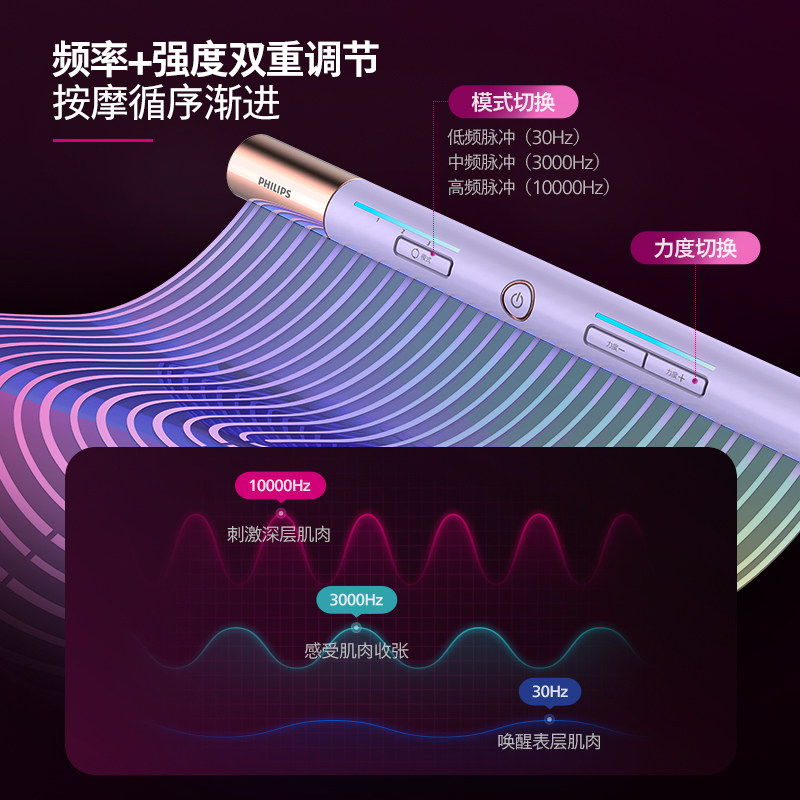 飞利浦足部ems电动脉冲脚垫按摩仪 飞利浦按摩器材按摩足疗机