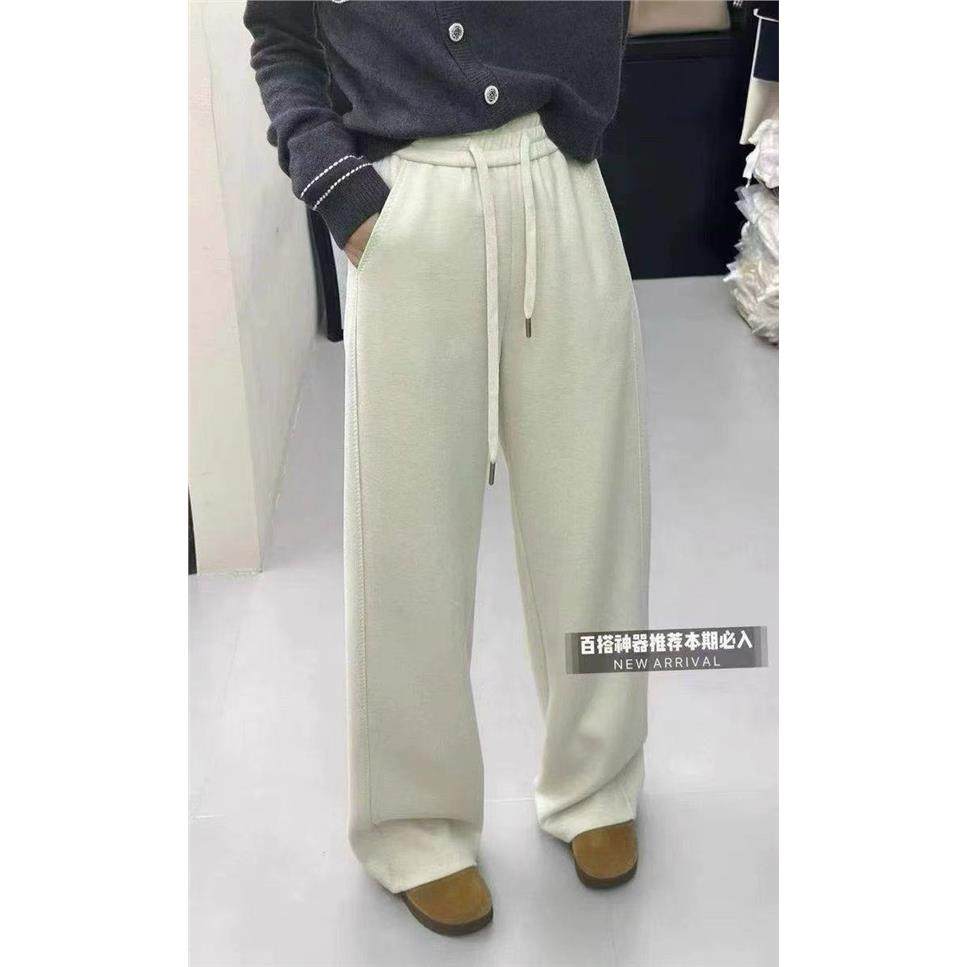 休闲优质精品甩卖阔腿裤女2025秋冬新款高腰垂感窄版加绒直筒裤女,淘宝优惠券,粉丝福利购,淘宝优惠卷