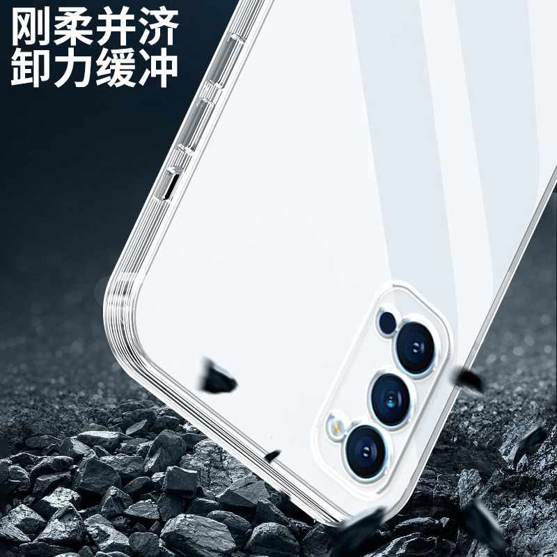 适用opporeno4手机壳reno5k硅胶reno6pro+透明reno7se软外壳reno8全包reno9防摔reno3元气版保护套reno2男女 - 图2