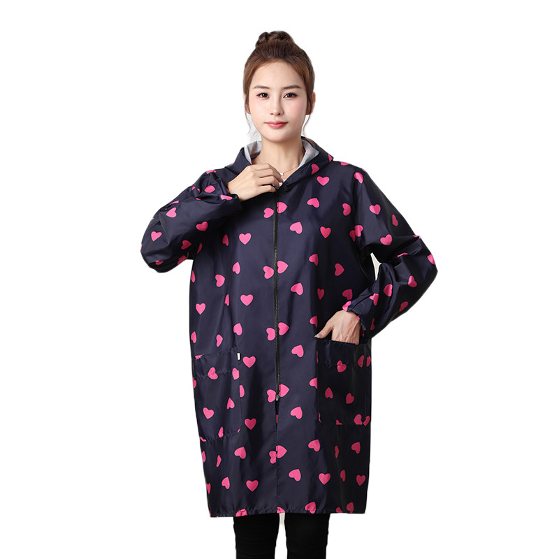 时尚罩衣大人防水女秋冬工作服家用厨房做饭防油围裙长袖外套新款,淘宝优惠券,粉丝福利购,淘宝优惠卷