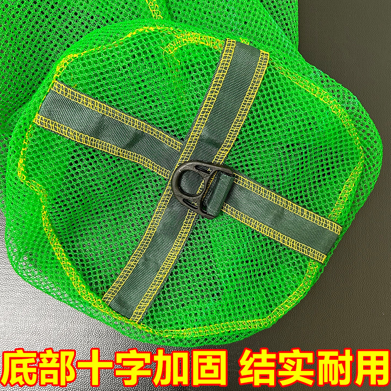 鱼护钓鱼网袋简易鱼护便携式束口装鱼袋折叠渔护小网眼抄网兜渔具,淘宝优惠券,粉丝福利购,淘宝优惠卷