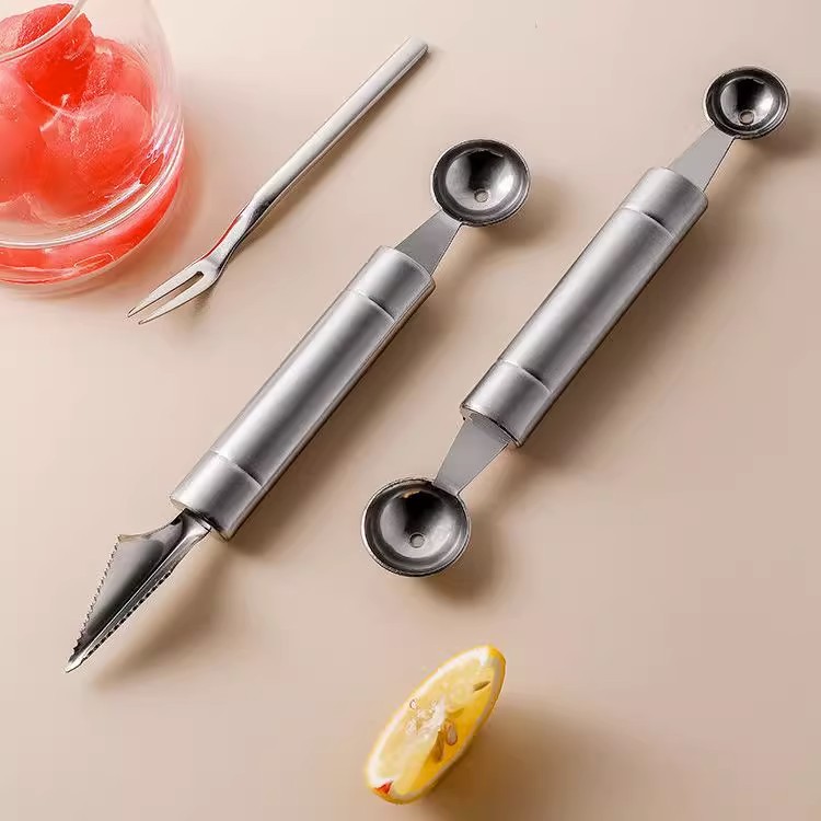 不锈钢水果拼盘挖球器雕花刀切西瓜神器挖球勺子分割拼盘工具套装,淘宝优惠券,粉丝福利购,淘宝优惠卷