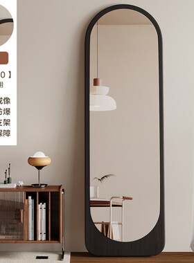 中古风全身镜女生家用高清落地镜卧室异形穿衣镜贴墙壁挂试衣镜子