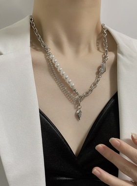 crivla珍珠ins潮风小众设计链子