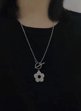日韩风花朵小众设计链子