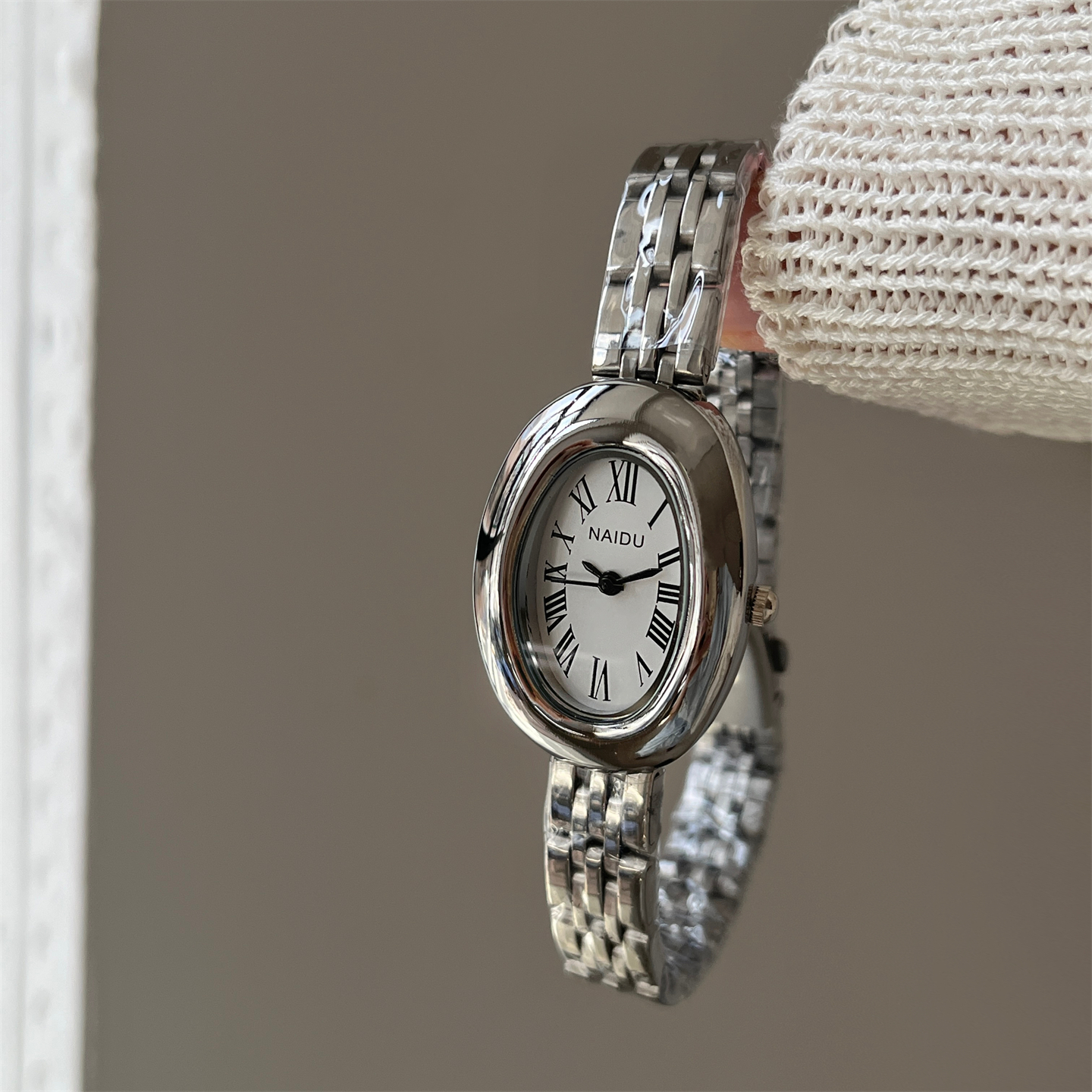 NAIDU迷你浴缸系列石英机芯手表女款轻奢复古精致椭圆形小金表 - 图1
