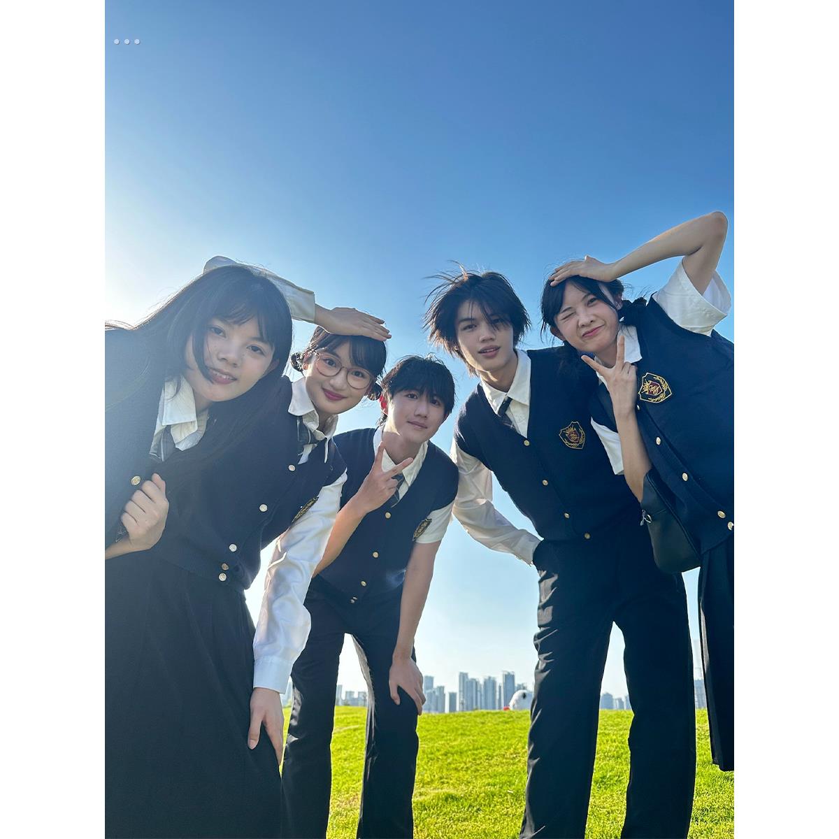 学院风班服合唱诗歌朗诵演出服装初中生高中生运动会毕业校服套装 - 图1