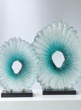 透明树脂摆件简约玄关雕塑装饰品