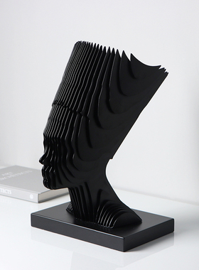 简约现代客厅金属抽象人物摆件