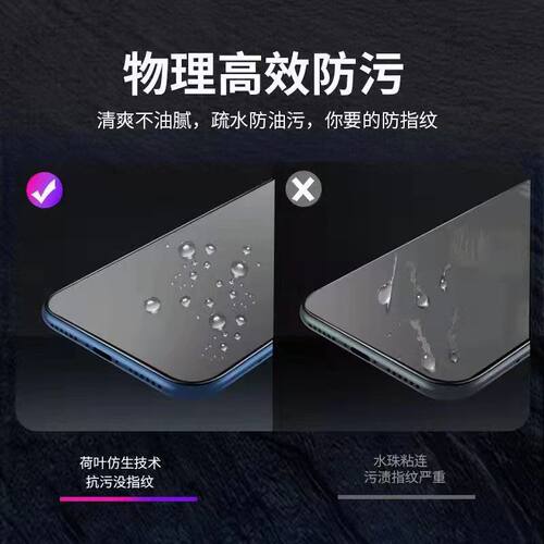 适用vivoiQOONeo7钢化膜磨砂绿光V2231A手机膜5G防指纹爱酷neo7竞速版全屏抗蓝光护眼iqooneo7se电竞游戏膜黑 - 图2