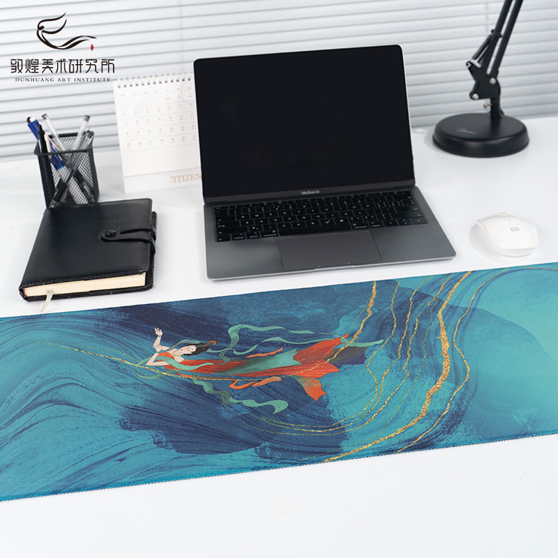 敦煌美术研究所橡胶鼠标垫飞天国潮创意防滑桌垫多功能办公用品,淘宝优惠券,粉丝福利购,淘宝优惠卷