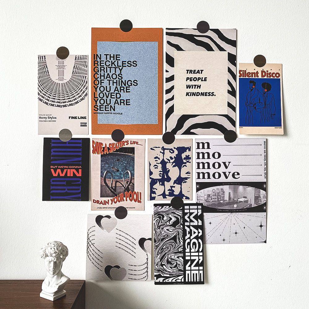 美式复古海报墙贴高级感墙上装饰品房间装饰ins风桌面小摆件墙贴,淘宝优惠券,粉丝福利购,淘宝优惠卷