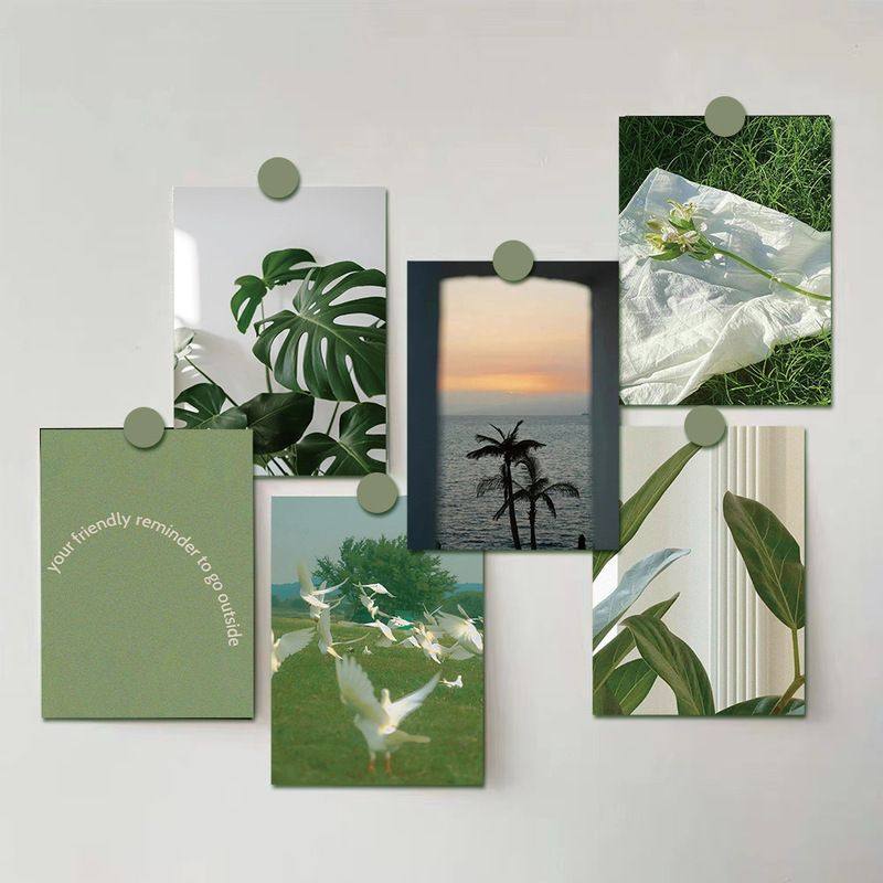 10张ins风绿色小清新卡片留言卡明信片卧室墙面墙上装饰自粘墙贴,淘宝优惠券,粉丝福利购,淘宝优惠卷