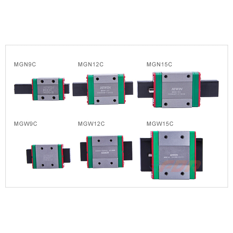 台湾上银导轨线规MGN MGW 7C/9C 12C 15C H HC 12H CC 滑块 - 图2