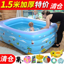 Baby Inflatable Toy Pool Swimming Bucket Automatic Swimming Pool Indoor Cistern Can Fold Ocean Ball Pool Kid Treasure