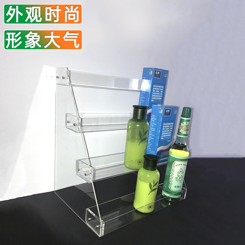 直播间带货架超市阶梯形透明亚克力炫迈益达口香糖展示架产品多层 - 图1