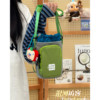 Outdoor niche travel crossbody small bag trendy mobile phone bag male and female students travel sports portable water cup bag