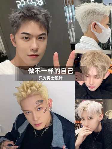 染发膏漂发剂男生专用纯显白烟熏雾霾灰亚麻灰棕奶茶灰棕银白植物 - 图2