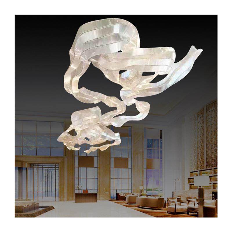 酒店大堂过道吊线灯纯手工编织灯KTV菠萝珠水晶灯宴会大厅飘带灯,淘宝优惠券,粉丝福利购,淘宝优惠卷