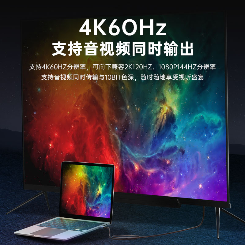 typec转hdmi线手机投屏8k电视机同屏转换连接线USBC电脑外接4K60hz高清显示器投影仪适用苹果ipad华为笔记本 - 图0