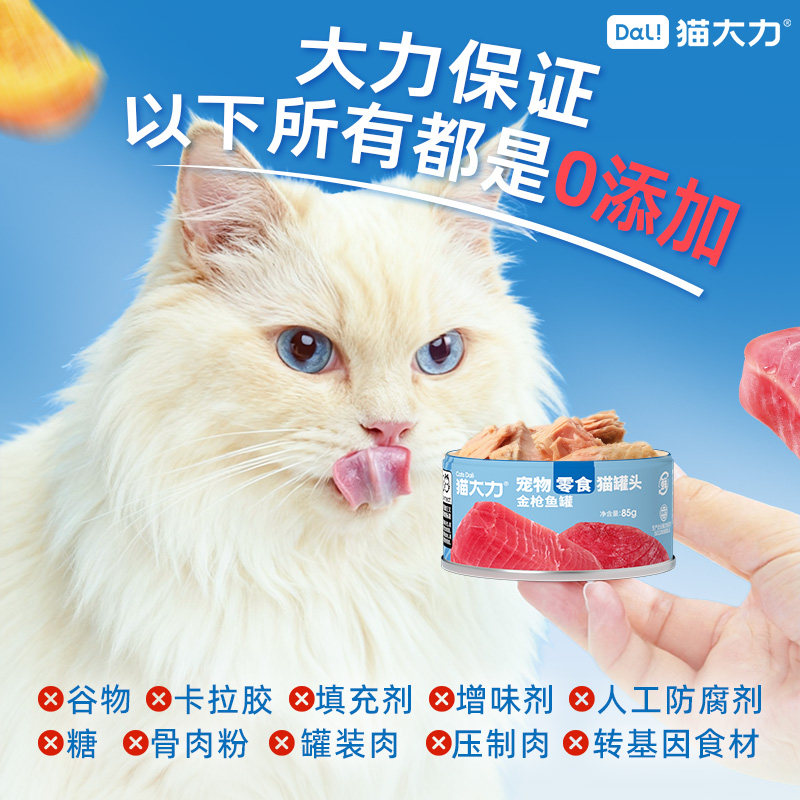 猫大力猫零食罐金枪鱼罐头补水非主食罐增肥营养整箱湿粮猫罐头,淘宝优惠券,粉丝福利购,淘宝优惠卷