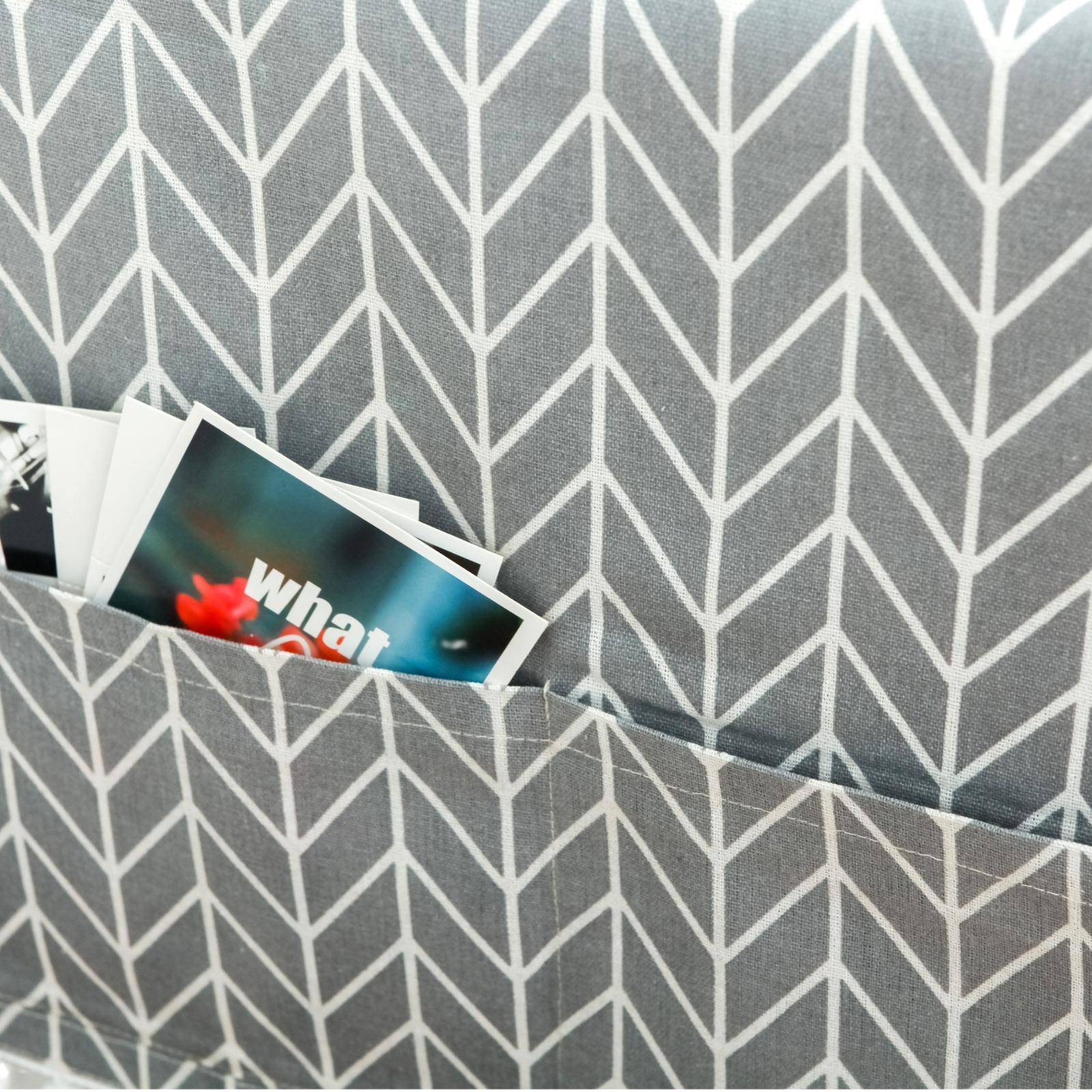 灰色几何冰箱盖布单开门冰箱防尘罩田园双开冰箱巾滚筒洗衣机盖巾 - 图3