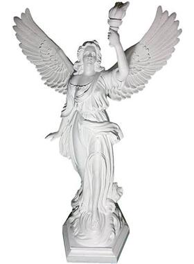 大型欧式玻璃钢雕塑胜利女神非石膏天使摆件西方人物雕像艺术品