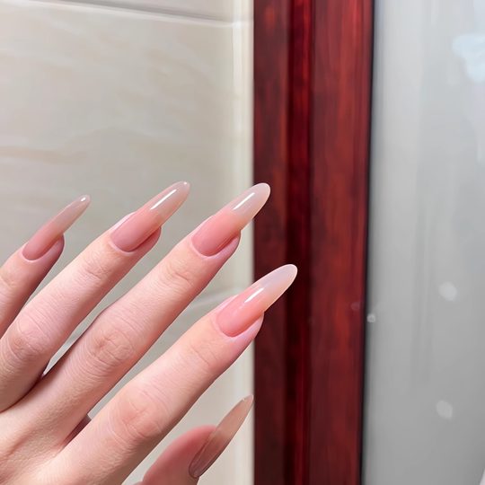 Bride nude pure hand-woven armor mid-length style to take wedding photos of wedding Ganlu Temple same whitening nail patch