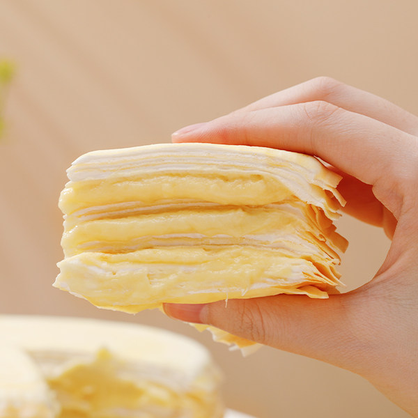 薇薇安榴莲千层新鲜动物奶油盒子 薇薇安食品西式糕点