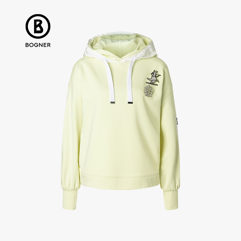 BOGNER博格纳 SAILA女士时尚复古简约长袖胸罩连帽卫衣休闲上衣,淘宝优惠券,粉丝福利购,淘宝优惠卷