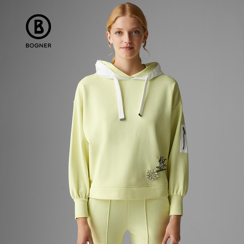 BOGNER博格纳 SAILA女士时尚复古简约长袖胸罩连帽卫衣休闲上衣,淘宝优惠券,粉丝福利购,淘宝优惠卷