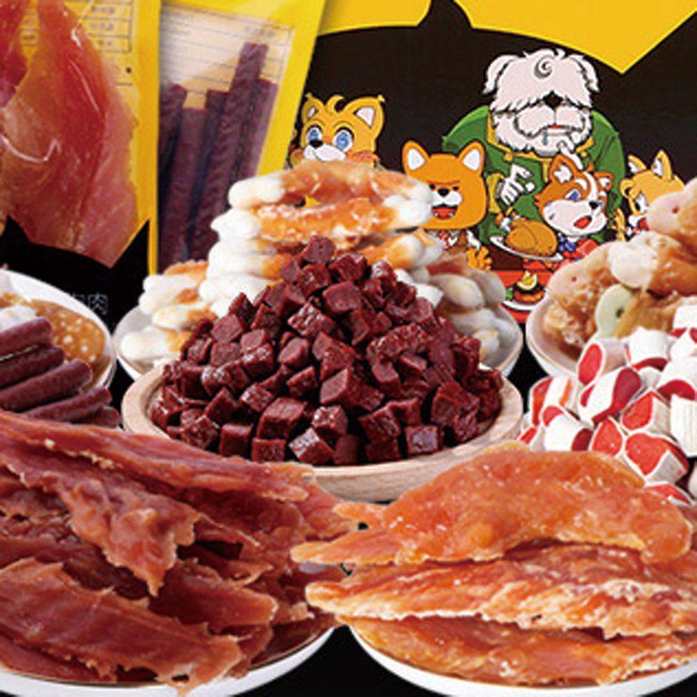 出口尾货处理狗狗零食鸡肉块鸡肉碎牛肉粒条干磨牙棒洁齿大礼包,淘宝优惠券,粉丝福利购,淘宝优惠卷